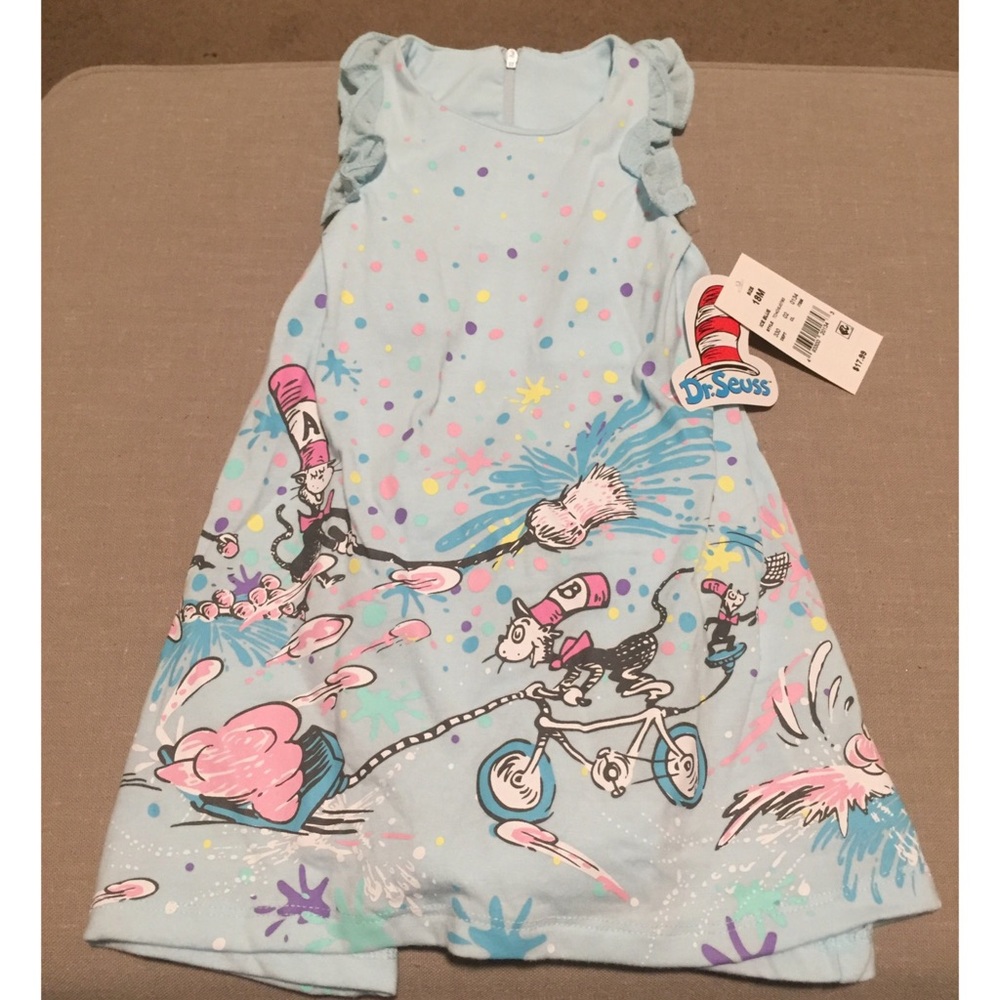 Dr Seuss Dress - Blue Baby Girl
